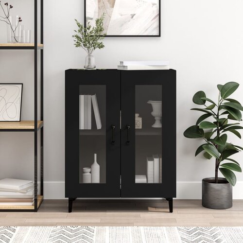 vidaXL Komoda crna 69 5 x 34 x 90 cm od konstruiranog drva Cijene
