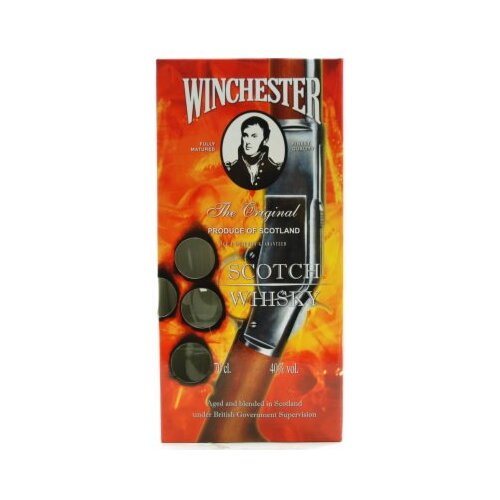 Winchester scotch whisky 700ml staklo + 2 ča&scaron;e Cene