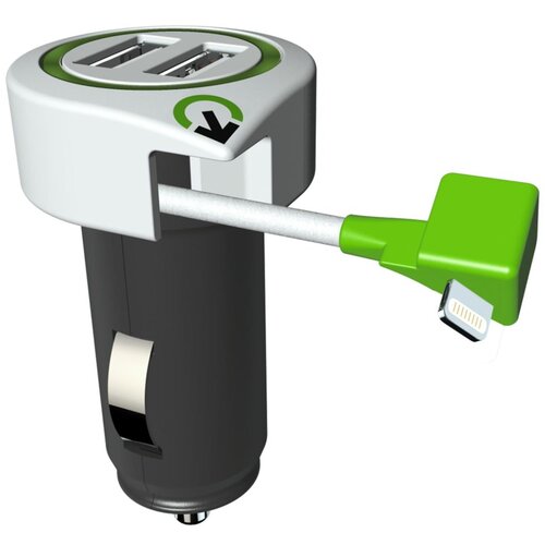 q2power Auto punjač, Dual USB, 3.1A, lightning konektor – TRIPLE USB CAR CHARGER L Cijene