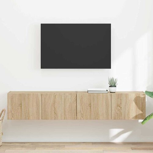 TV zidni ormar Zidne 2 pcs Sonoma 78,5 x 31 x 29,5 cm Cijene