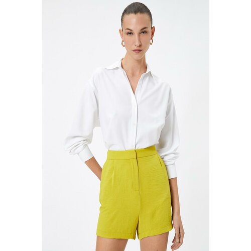 Koton Women's Lemon Yellow Shorts &; Bermuda Slike