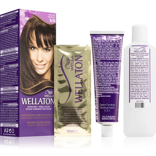 Wella ton Permanent Colour Crème barva za lase odtenek 5/0 Light Brown Cene