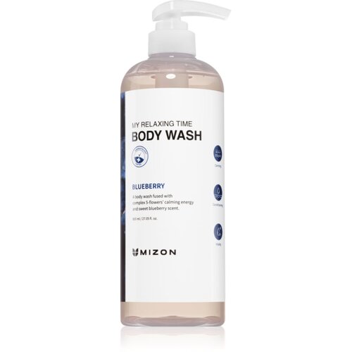 Mizon My Relaxing Time Sweet Blueberry njegujući gel za tu&amp;scaron;iranje s hidratantnim učinkom 800 ml Slike