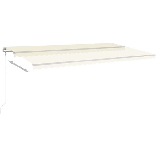  Automatska tenda sa senzorom za vjetar LED 600 x 300 cm krem Slike