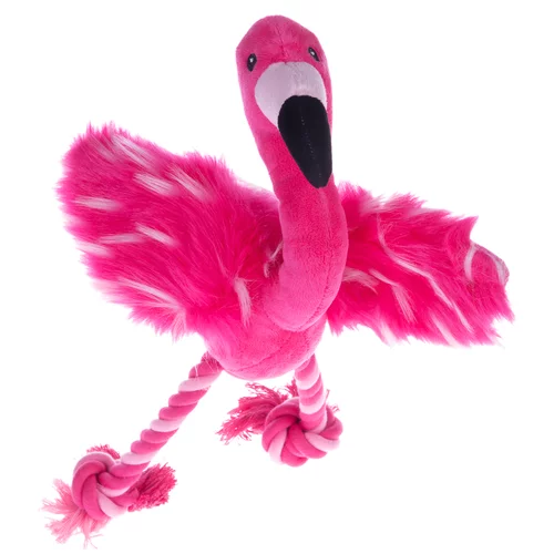 zooplus Igračka za pse Flamingo s konopom - 1 komad
