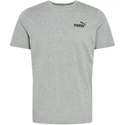 Puma Funkcionalna majica 'Essentials' pegasto siva / črna