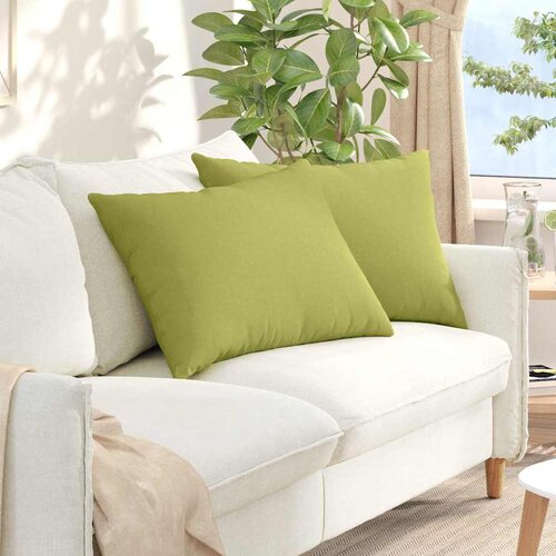 Jastučići za sofu 2 pcs Svijetlo zelena 70 x 50 cm tkanina Cene