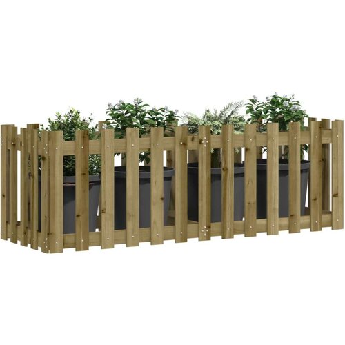 VidaXL Povi&amp;scaron;ena vrtna gredica 150x50x50 cm impregnirana borovina Slike