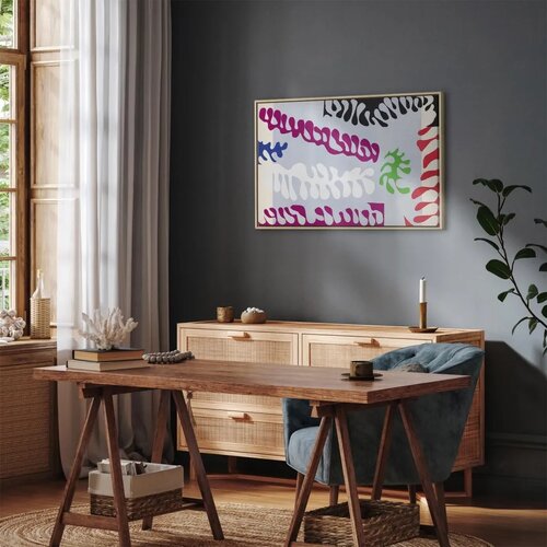  Slika - Henri Matisse &amp;ndash; Lagoon I (from Jazz) 90x60 U prirodnom drvenom okviru Slike