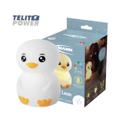 Ansmann (4813) penguin leon noćna lampa | led silikonska lampa za decu sa tajmerom Slike
