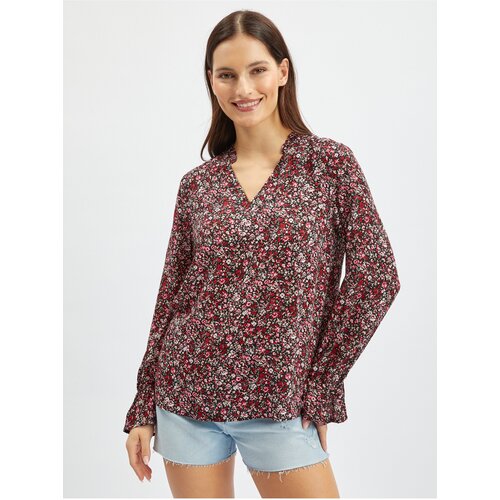 Orsay Burgundy Women&amp;#039;s Floral Blouse - Women Slike