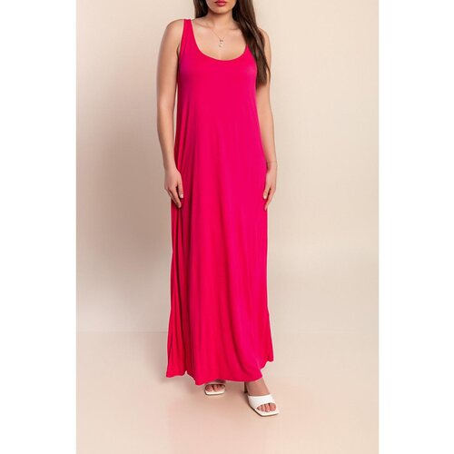 Fenzy Plus Size Maxi Obleka, Fuksija Cene