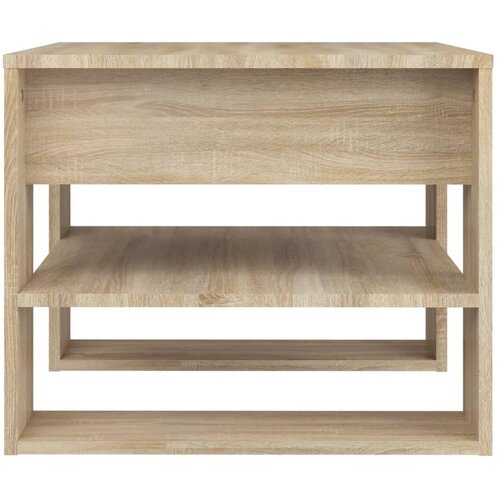  Stolić za kavu boja hrasta 55,5x55x45 cm konstruirano drvo Slike