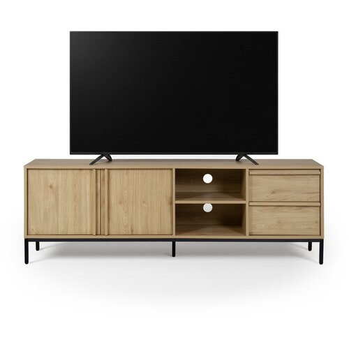 Marckeric TV komoda u dekoru hrasta u prirodnoj boji 180x59x40 cm Luc &amp;ndash; Slike