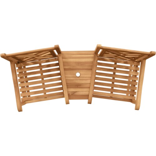 VidaXL Vanjske Stolice Smeđa 152 x 63 x 89 cm Masivna tikovina Slike