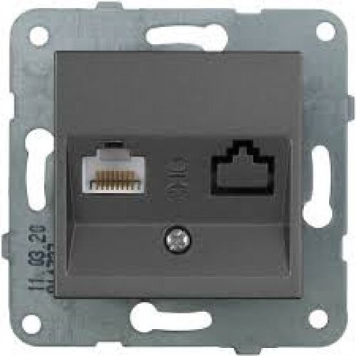 Panasonic KPC kompj. 1M priklj. WKTT0405-2DG EU4 CAT6, tamno siva, Karre Plus Cene