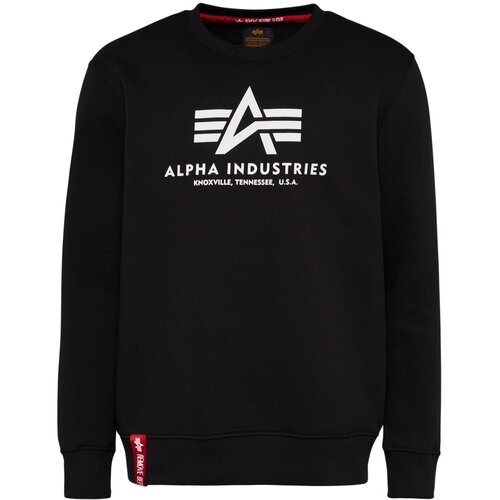 Alpha Industries Mu&scaron;ka osnovna dukserica sa kapuljačom Alfa, crna Cene