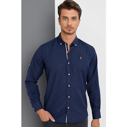 Dewberry G974 MEN&amp;#039;S SHIRT-NAVY BLUE Slike