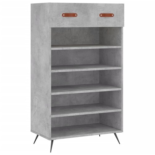 Maison Chic Omarica za obutev - Kopa za čevlje betonsko siva 60x35x105 cm inženirski les, (21777810) Cene