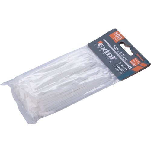  Vezice pvc bele 100x2,5mm Slike