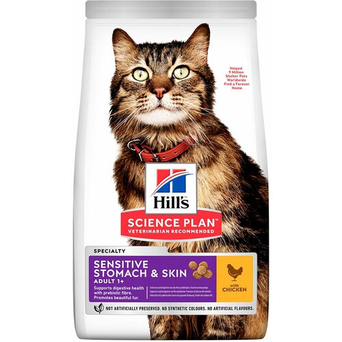 Hill’s science Plan™ mačka adult sensitive skin & stomach, 300g Slike