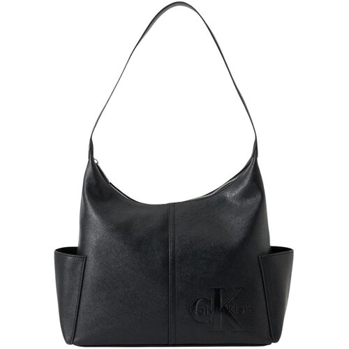 Calvin Klein Jeans Torbe POCKETS MONOLOGO L SHOULDER BAG LV04F3876G Črna Slike