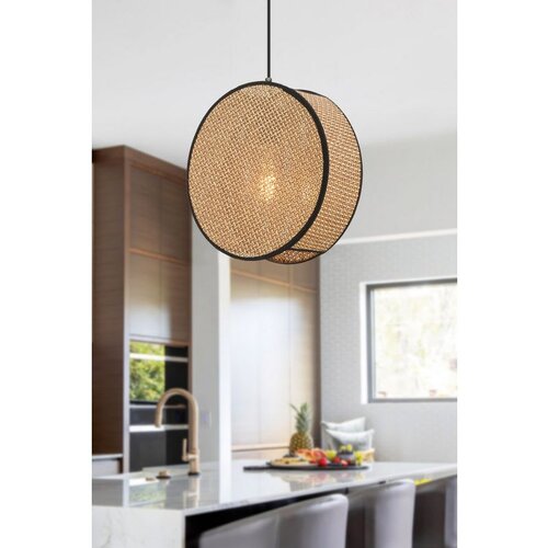 Opviq big drum - beige, black beigeblack chandelier Cene