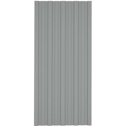  panel 12 pcs Sivi 100 x 45 cm Pocinčani čelik - Sivi 100 x 45 cm 12 Slike
