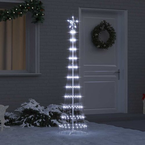  LED božićno drvce Hladna bijela 51 x 51 x 190 cm Metal Cijene