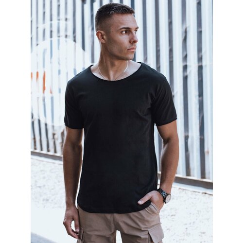 DStreet Men's Basic T-Shirt Black Cene