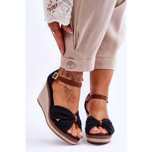 Boto Women's Wedge Sandals Black Daphne Cene