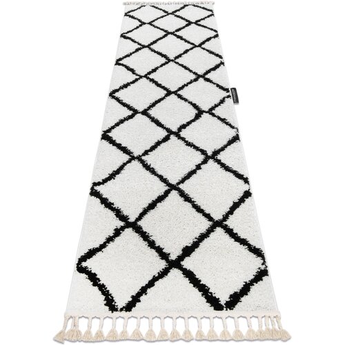 RugsX Preproge Tekač, Tekač BERBER CROSS bela - za 70x250 cm Bela Cene