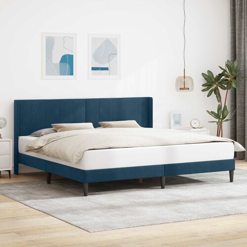  Krevetna konstrukcija s uzglavljem Plava 180 x 200 cm Bar&scaron;un Cijene