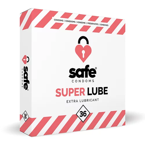 SAFE Kondomi - Super Lube, 36 kos