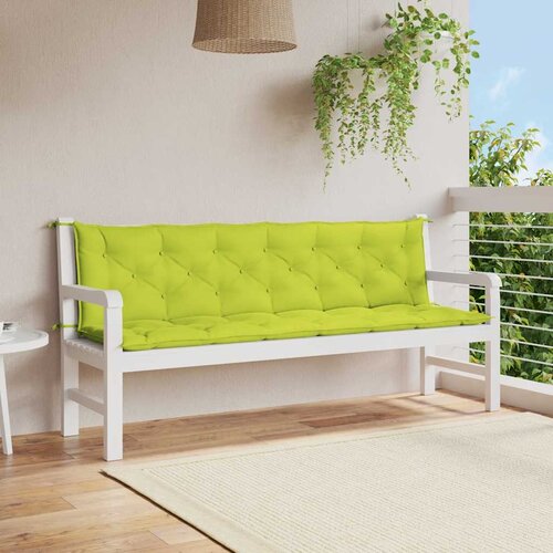  Jastuk za vrtnu klupu jarkozeleni 200x(50+50)x7 cm od tkanine Cijene