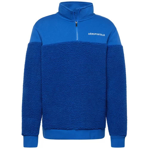 AÉROPOSTALE Sweater majica kobalt plava / bijela