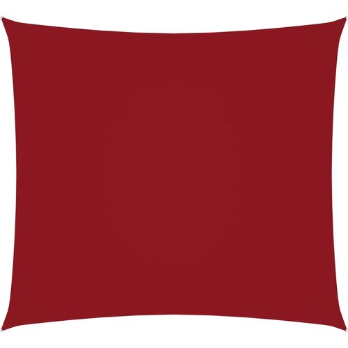 VidaXL Senčno jadro oksford blago kvadratno 3,6x3,6 m rdeče Slike