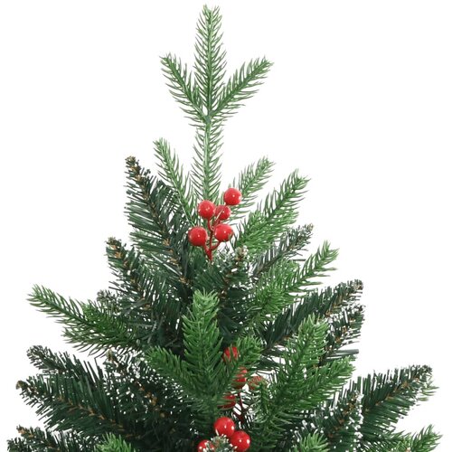  Umjetno božićno drvce sa &amp;scaron;arkama i crvenim bobicama 210 cm Slike