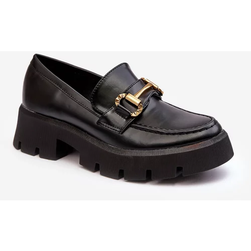 Kesi Women's loafers with black Peuria embellishment