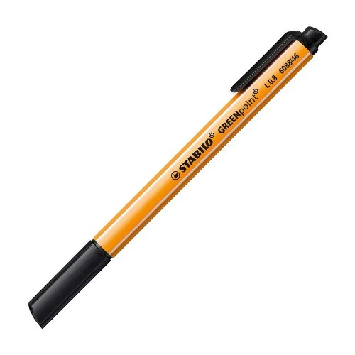 Stabilo Stabilo: GREENpoint Tanki flomaster 0,8mm v črni barvi Cene