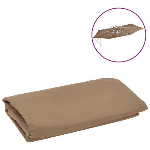 vidaXL Nadomestna tkanina za senčnik taupe 350 cm Cene