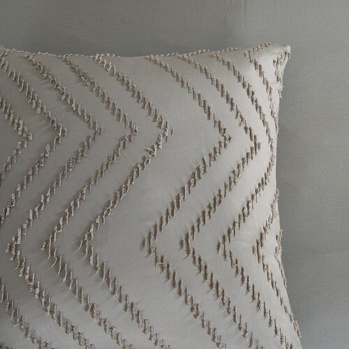 Good Morning Siva/rjava enojna/podalj&amp;scaron;ana posteljnina iz mikrovlaken 140x220 cm Pure Zigzag &amp;ndash; Slike