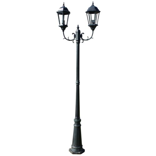  Stupna svjetiljka 230 cm tamnozelena/crna aluminijska Slike
