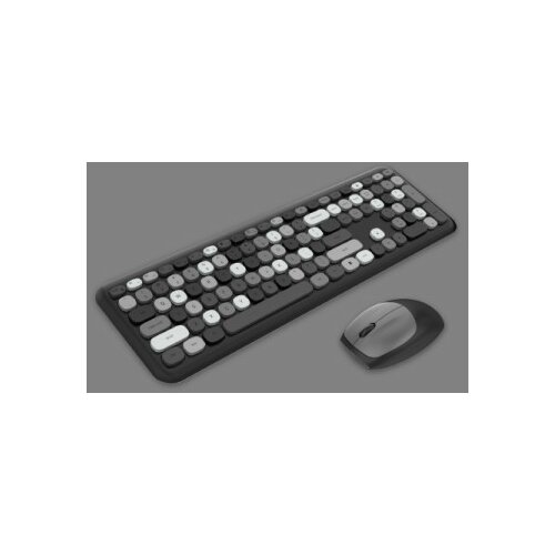 MOFII WL retro set tastatura i miš u crnosivoj boji ( SMK-666395AGBKGR ) Slike