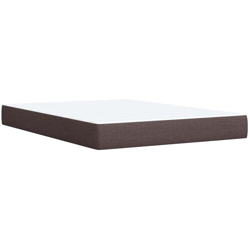 Boxspring krevet s madracem Tamno smeđa 140 x 190 cm Tkanina Slike