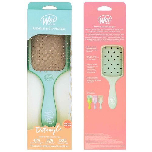 Wet Brush Paddle Detangler Feel Good Ombre - Seafoam Slike