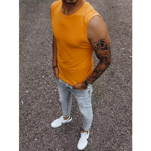 DStreet Tank top męski bez nadruku granatowy Slike