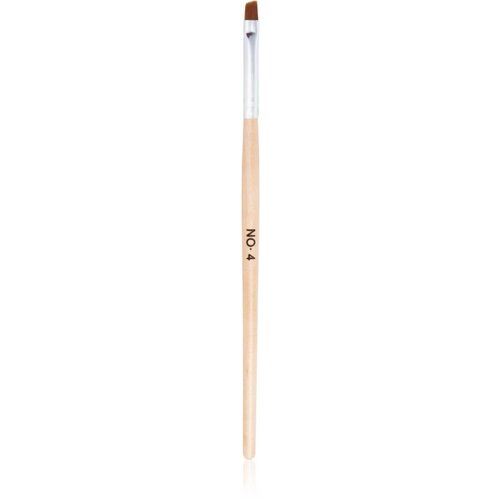 NeoNail Wooden Brush čopič za nanašanje gelastih izdelkov vrsta No. 4 Angled 1 kos Cene