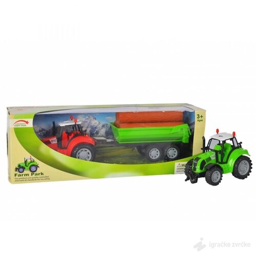 RAZNO Traktor igračka sa prikolicom za drva Cene