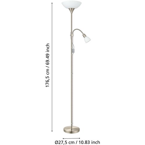 Eglo podna lampa UP 2 Silver 82842 Slike